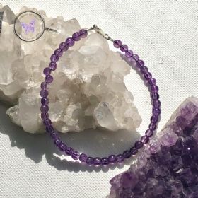 Amethyst Beaded Bracelet